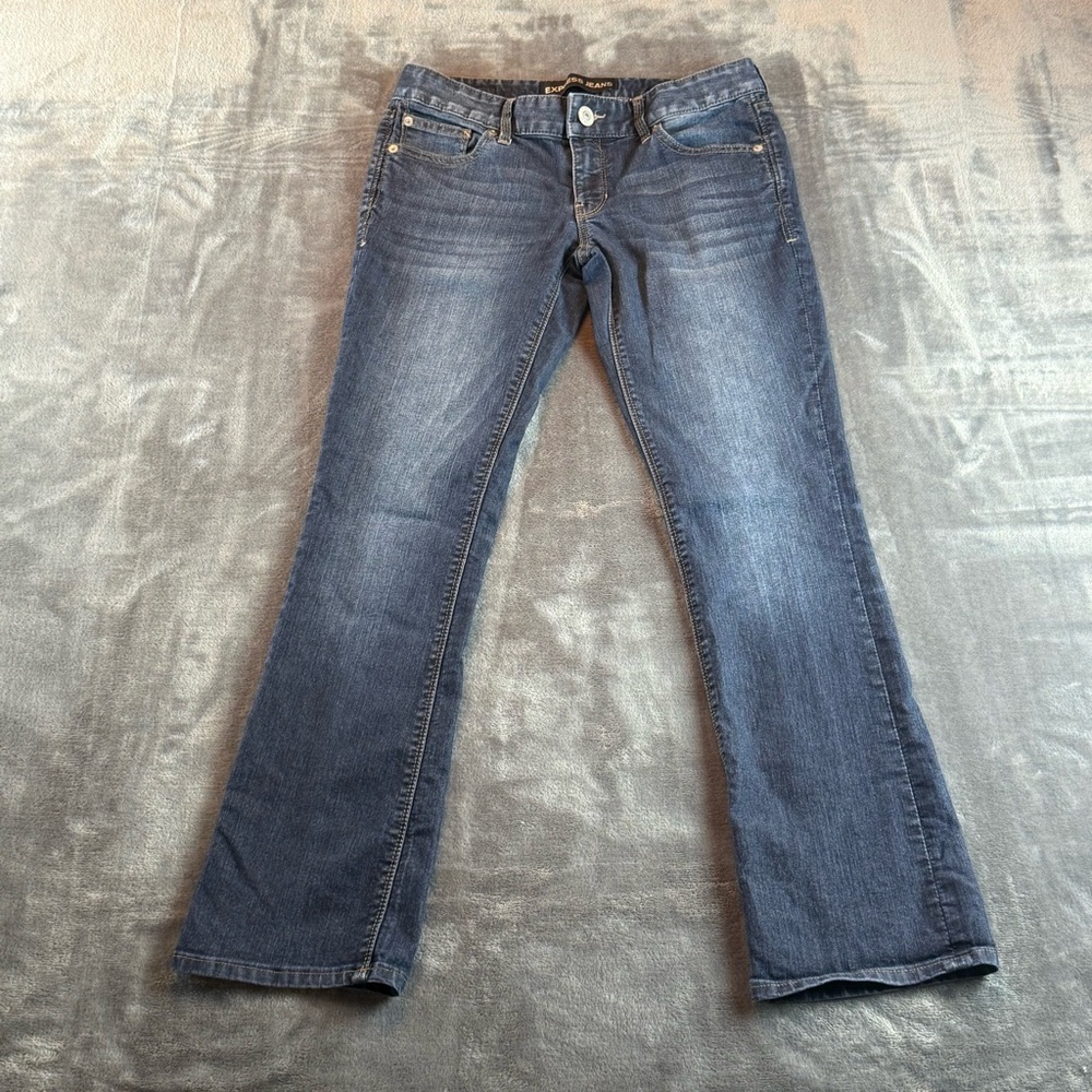 Women's Express Jeans Size 0 Barely Boot Zelda Ultra Low Rise Bootcut